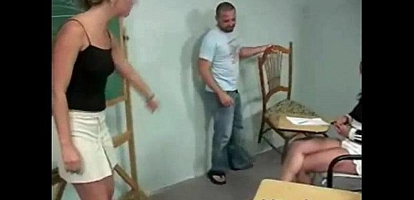  Naughty student gets ass spanked